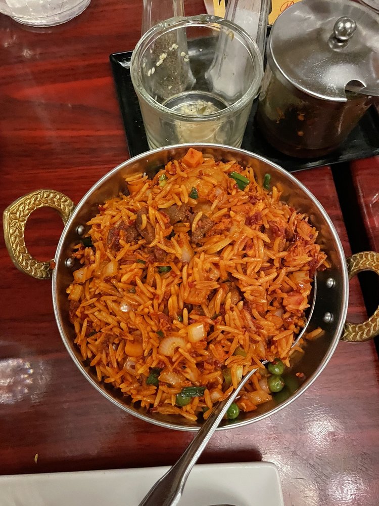 Chicken fried rice from the Tangra Fusion Yelp menu